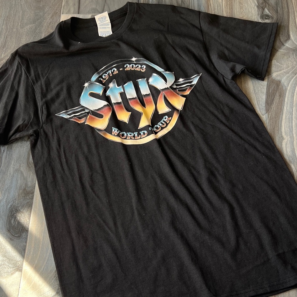 Styx World Tour Black band T-Shirt